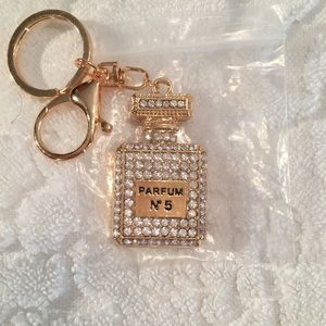 NWT No. 5 Keychain/Bag Charm